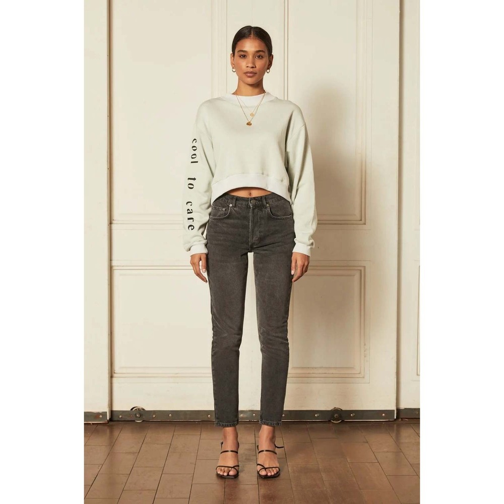 Boyish Billy High Rise Rigid Jeans‎ Charcoal Dark Wash Size 25